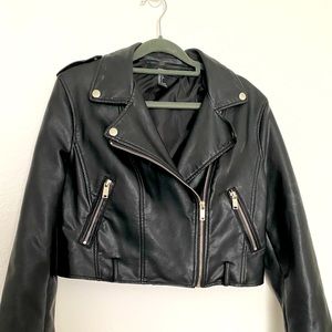 Black Faux Leather Jacket